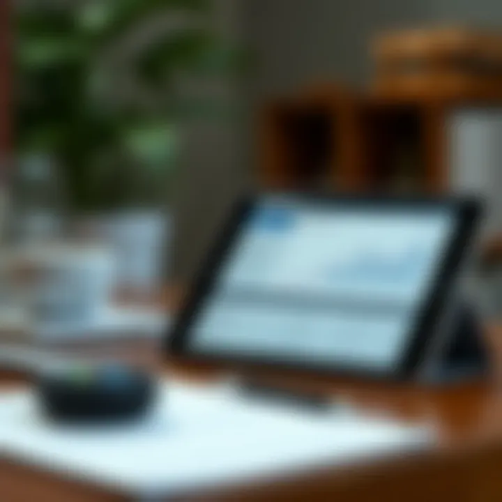 Comparative Analysis of Financial Management Tools Comparison of Quicken and other financial tools on an iPad