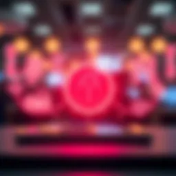 Illustration of digital security icons representing online fraud protection