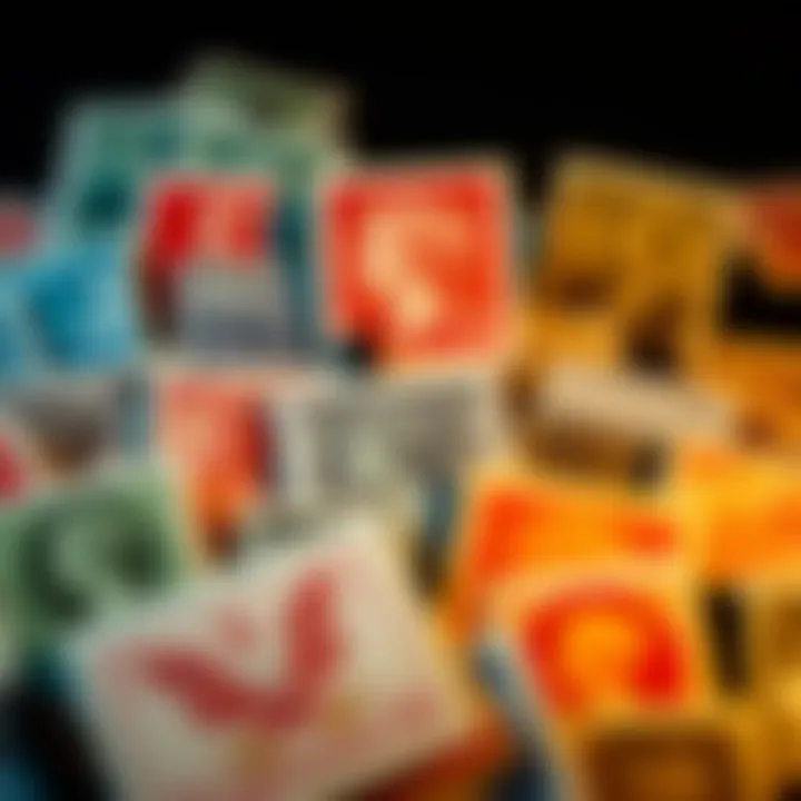 The Allure of Rare Stamps as Investments A vibrant collection of rare stamps representing investment potential