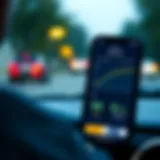 User interface of the Safeco RightTrack app showcasing driving metrics