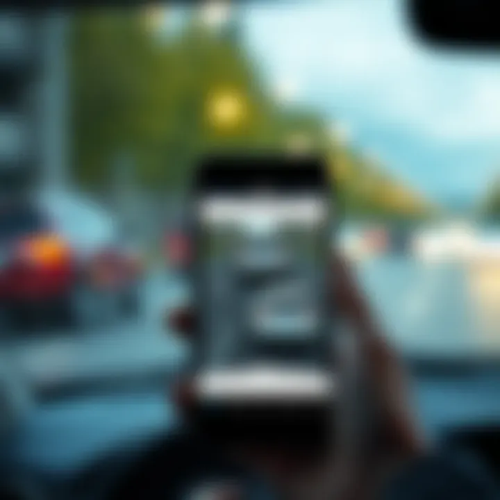 Visual representation of vehicle safety features highlighted in the app