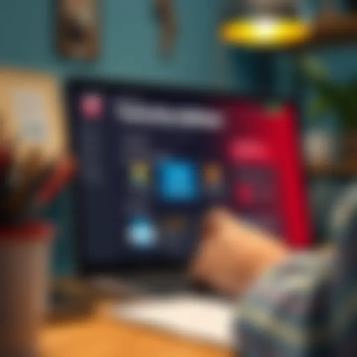 Exploring TurboTax Features Visual representation of TurboTax interface showcasing features