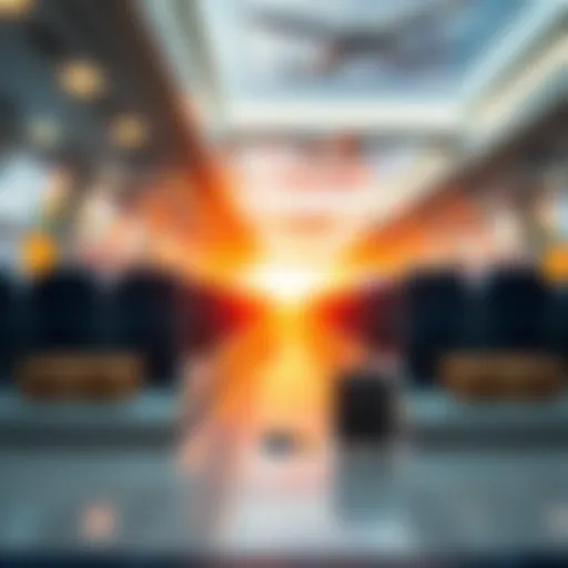 Conceptual illustration of travel insurance benefits