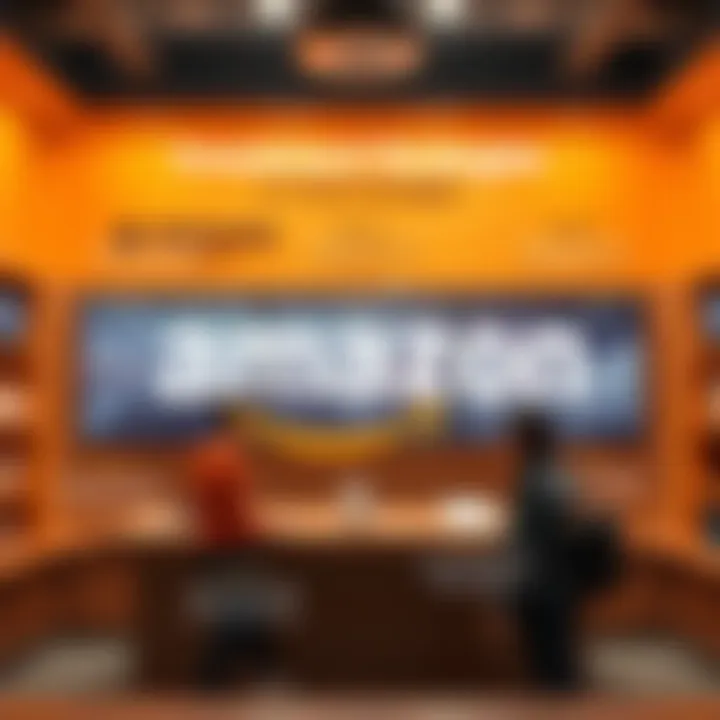 Infographic illustrating investment strategies related to Amazon