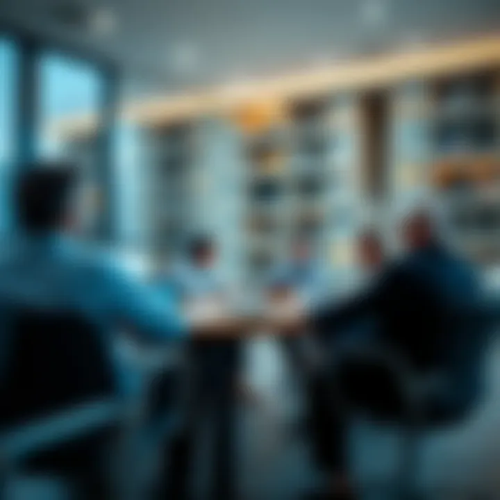 Strategic Meeting on Funding Strategies A strategic meeting discussing funding strategies for apartment buildings.