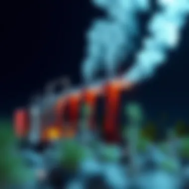 A graphic representation of various carbon capture technologies in action.