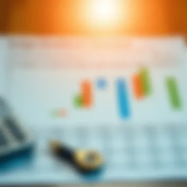 Visual representation of a budget breakdown