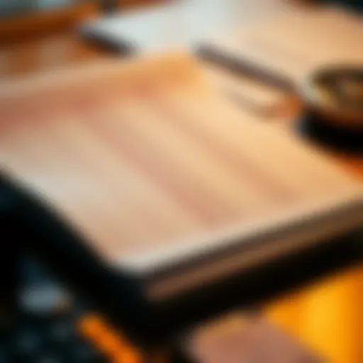 Financial Ledger Dynamics Visual representation of a ledger with financial entries