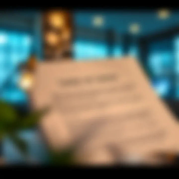 Letter of Intent Document Visual representation of a Letter of Intent document