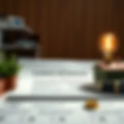 Conceptual illustration of a real estate contract negotiation