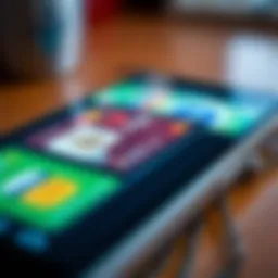 A close-up view of a digital wallet app displaying various gift cards.
