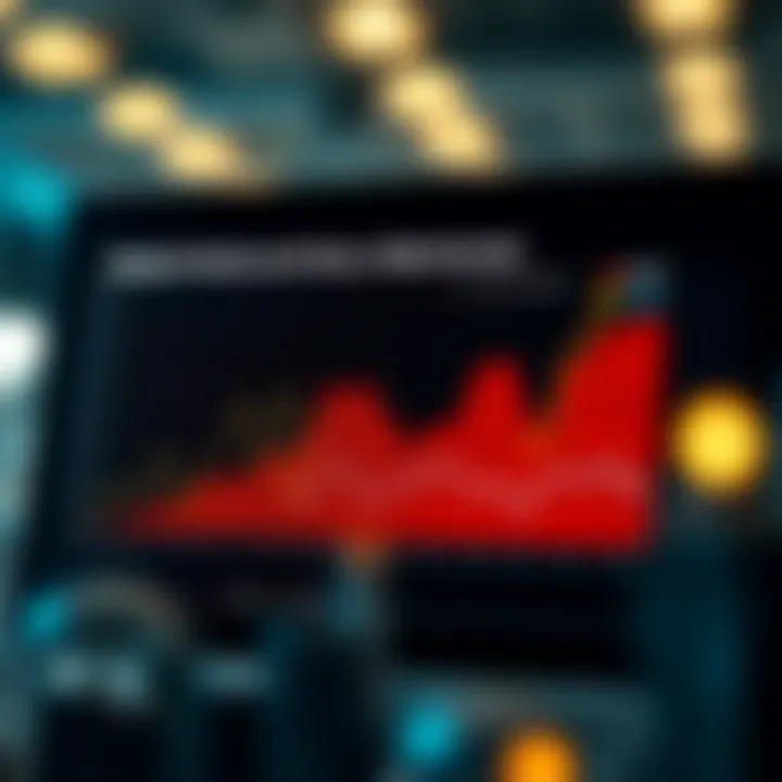 Graph showcasing market trends affecting salaries