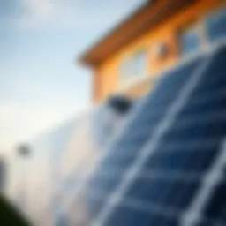 Solar panel installation showcasing a residential setup