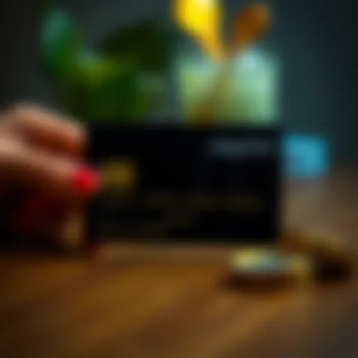 Conceptual representation of credit card benefits