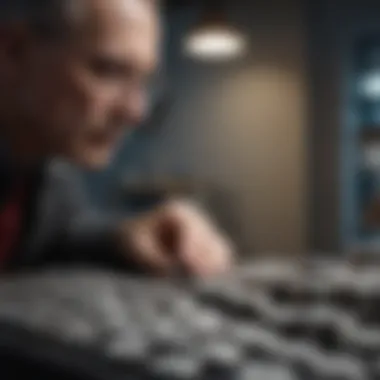 Investor Examining Silver Coins