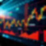 Visual representation of stock market trends and fluctuations