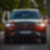 Luxury vehicle representing Uber Black service