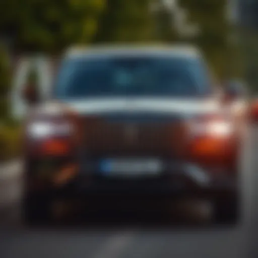Luxury vehicle representing Uber Black service