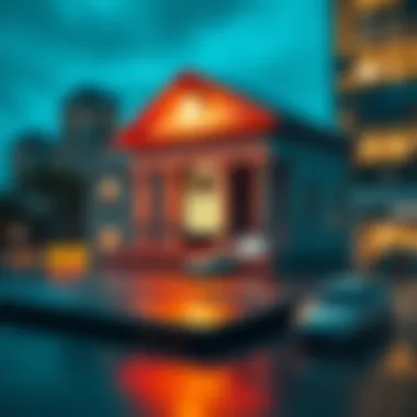 Security Measures in Virtual Banking Illustration depicting security measures in virtual banking