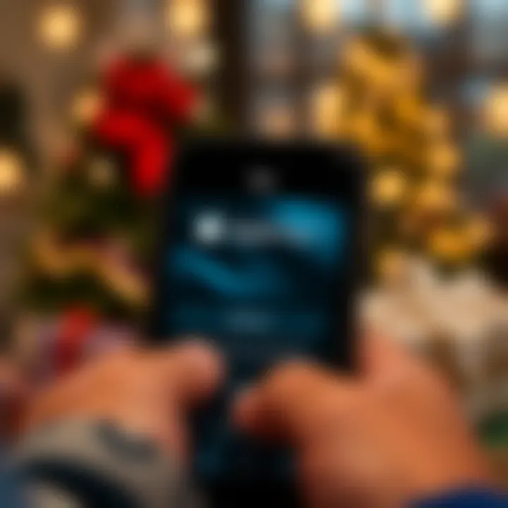 Illustration of Apple Pay interface for gift card purchase