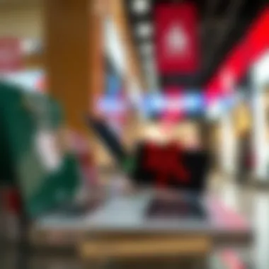 Visual representation of different retailers accepting Apple Pay for gift cards
