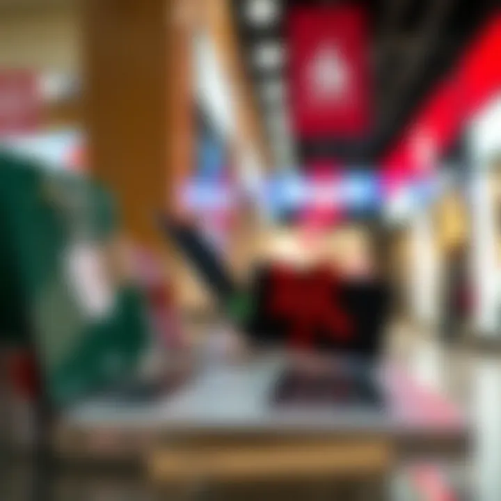 Visual representation of different retailers accepting Apple Pay for gift cards