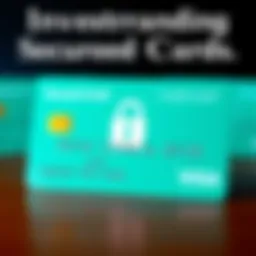 Illustration of a secured credit card with a lock symbol