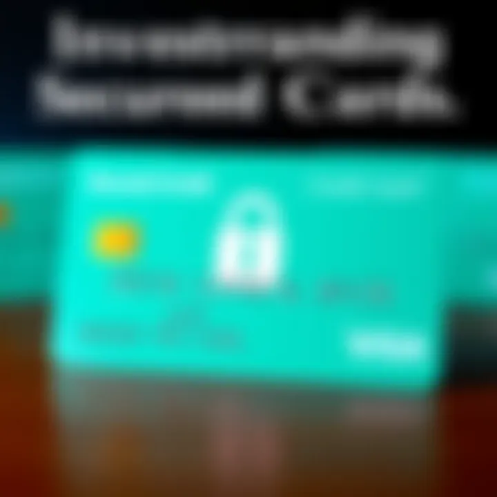 Illustration of a secured credit card with a lock symbol